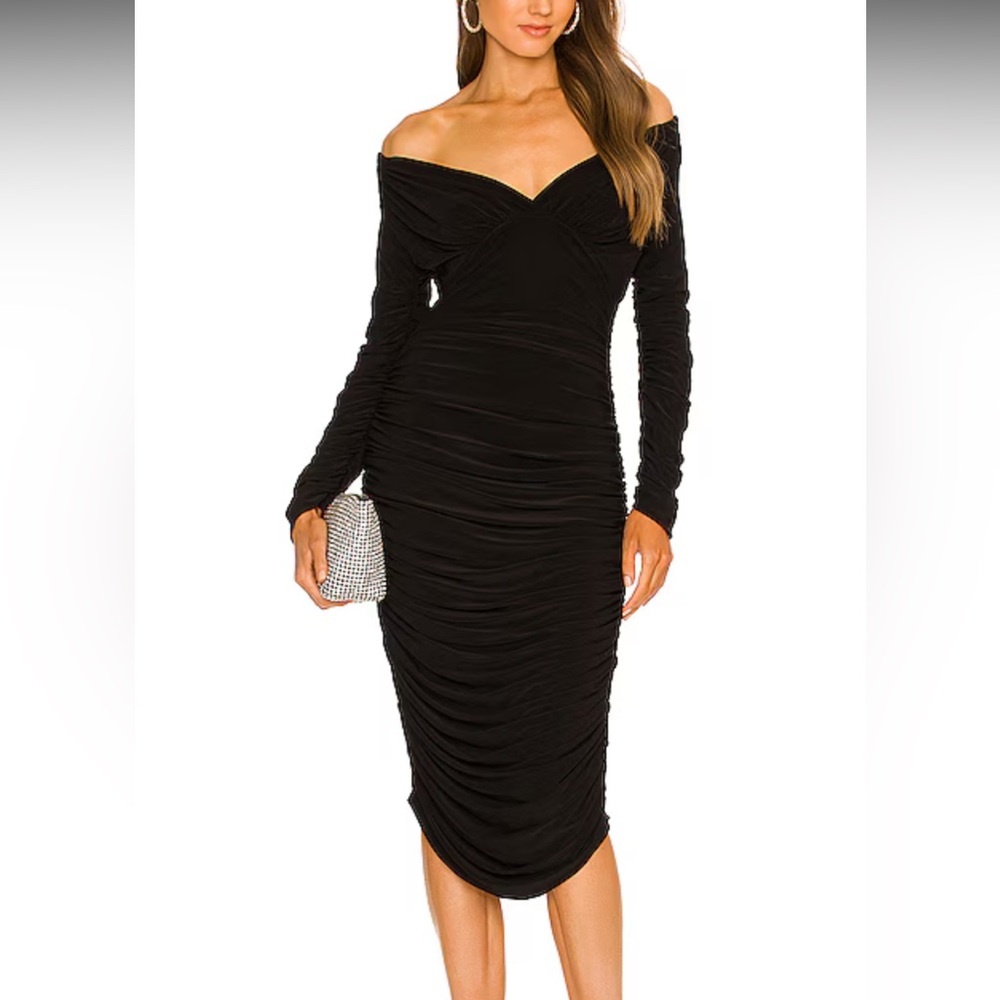 Norma Kamali Tara Dress Black L
